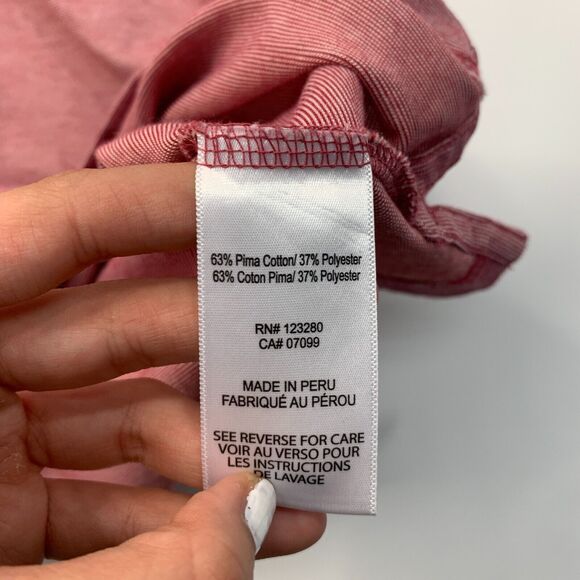 Travis Mathew Polo Shirt Mens XL Extra Large Red Pima Cotton Blend Calabasas - Picture 7 of 11